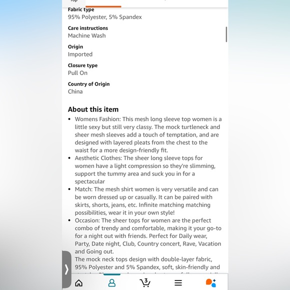 Mauve Sheer Long Sleeve Top - Picture 2 of 6